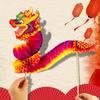 DIY Paper Dragon Craft Material Chinese New Year DIY Dragon Decor Chinese Dragon Dance Three-Dimensional Pull Flower
