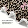 1PC Extra Large Ultra Soft Sexy Leopard Print Beach Towel with Beautiful Butterfly Knot Quick Dry Ultrafine Fiber Strong Wrap De