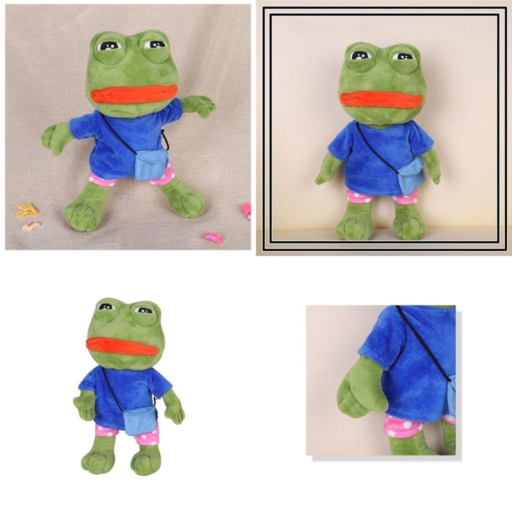 13.7in High Quality Pepe The Frog Shoulder Bag Plush Soft Toy