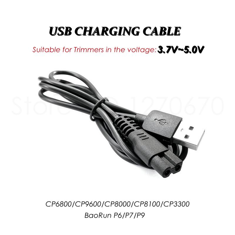 Dog Clippers USB Charging Cable for CP6800 CP9600 CP9200 CP9700 CP8000 BaoRun P6 P7 P9 Pet Hair Trimmer Charging Line Power Cord