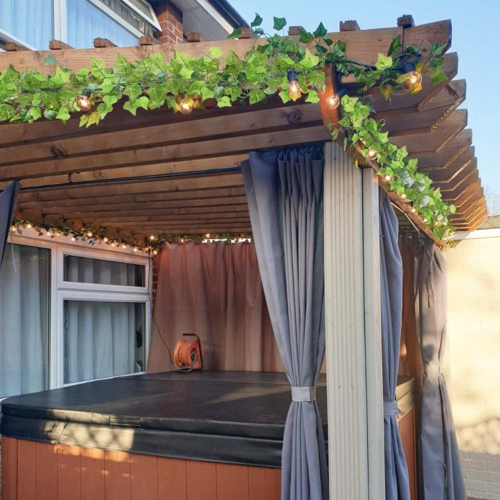 200 см искусственные растения лианы зеленые листья плющ виноградная лоза для дома свадебный декор оптовая продажа diy подвесная гирлянда искусственные цветы