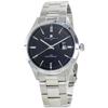 Watch with Date 5 ATM Water Stainless Steel Bracelet Men's Calendar, Resistance, (No. 1, Black)