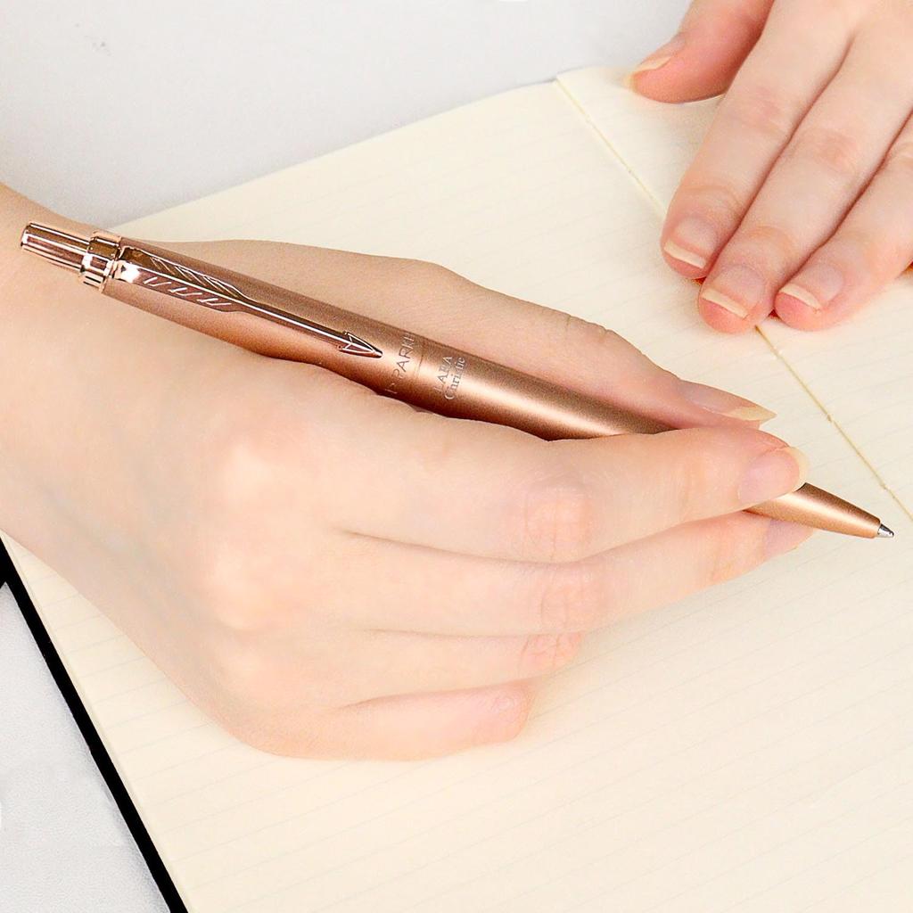 [LARA Christie] Metis Pink Gold Ballpoint Pen by PARKER - Luxury Writing Instrument, Stylish Design