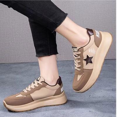 Платформа универсальные папины кроссовки женские 2024 новые весенние интернет-знаменитость взрыв нишевые повседневные спортивные вафельные кроссовки ins тренд