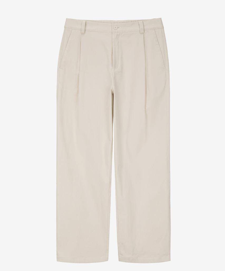 MINDBRIDGE [Warm] Cotton Wide One-Pleat Elastic Waist Pants - 3 Colors