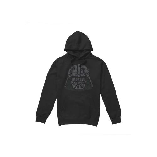 STAR WARS Мужская толстовка с капюшоном Darth Vader Text Head