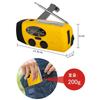 MASWATER Disaster Prevention Solar Portable Disaster USB Solar Hand Crank Smartphone Charging Large Capacity Orange Multi-function Radio, Flashlight,