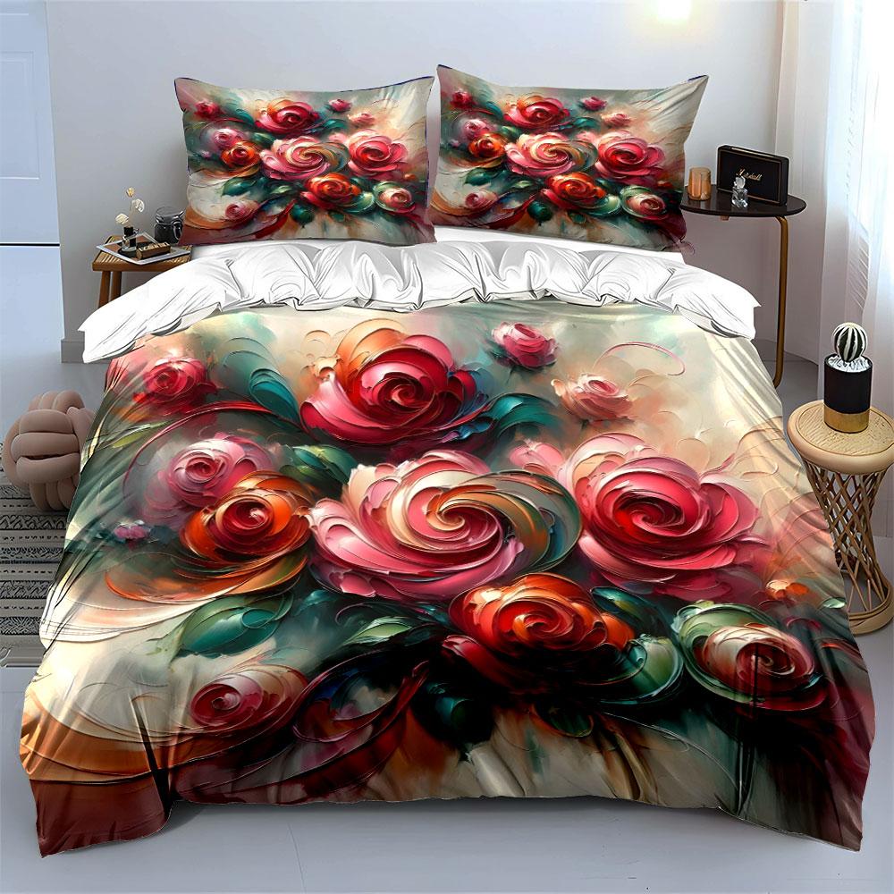 Whirling petal symphony. Bedding sets Duvet covers Pillowcases(1* Duvet Cover 2* Pillowcases without duvet insert)