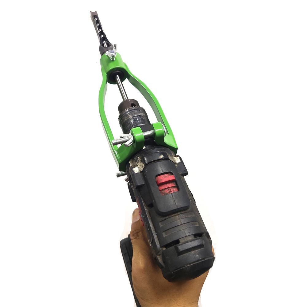 The New Square Hole Drill Fixed Bracket Adapter Attachment Joint Square Converter Mortiser Hand K3Q0