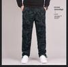 Хлопковый комбинезон с множеством карманов для мужчин, эластичный пояс, повседневные брюки большого размера. Свободные рабочие брюки для мужчин среднего и пожилого возраста.