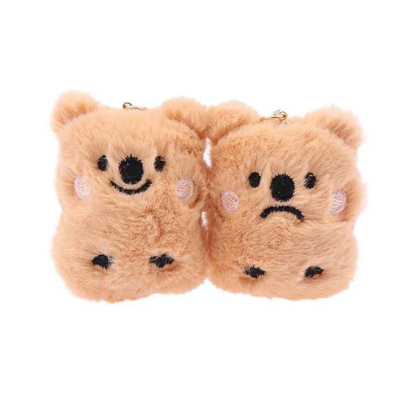 Писк, улыбающийся или плачущий медвежонок, брелок, плюшевый кулон, милый кулон для девочек, чехол для мобильного телефона, женская сумка, кулон, подарок