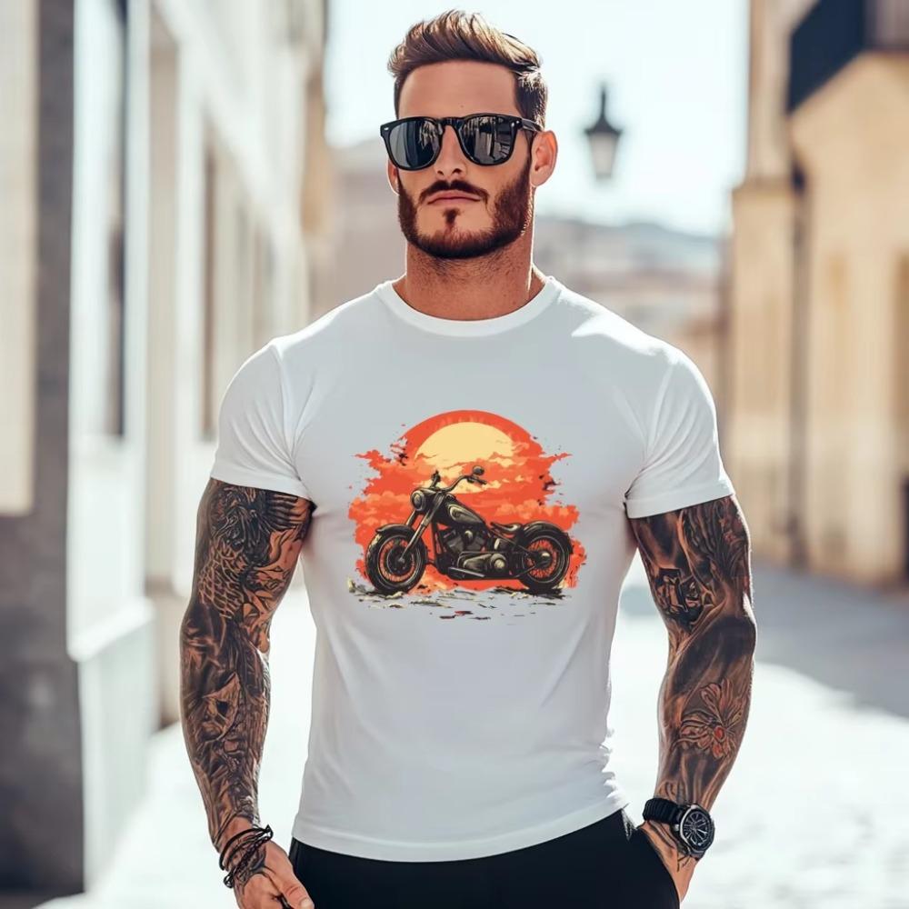 Мужская футболка лето бренд винтажная футболка МОТОЦИКЛЫ унисекс с круглым вырезом высокое качество футболки крутая футболка с коротким рукавом