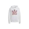 Женская толстовка с капюшоном adidas Originals белая с логотипом Trefoil H20456