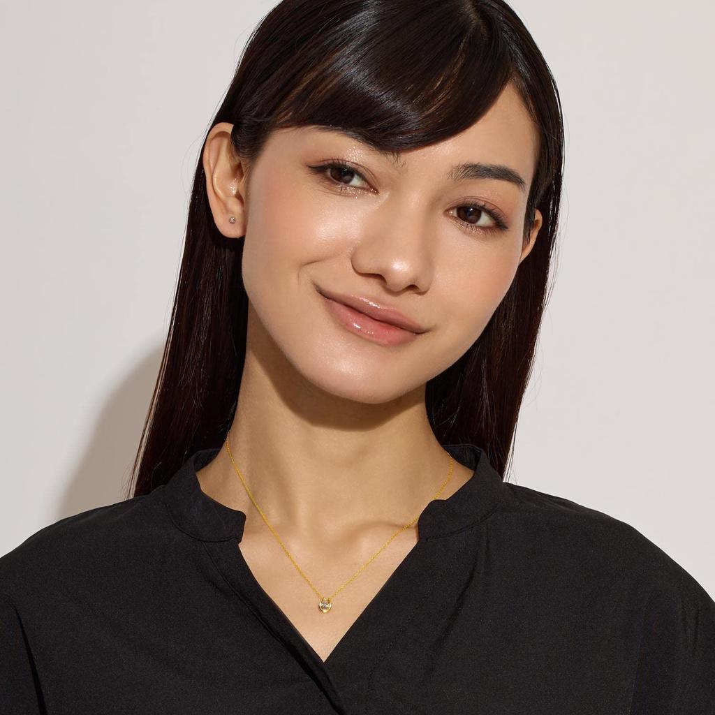 Dancing Stone Diamond Horseshoe K18 18K Gold [Lara Christie] Women's 0.1ct Lp51-0018-yg