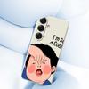 For Samsung Galaxy S25 Case Make Faces Kid Pattern Printing Straight Edge TPU Phone Back Cover