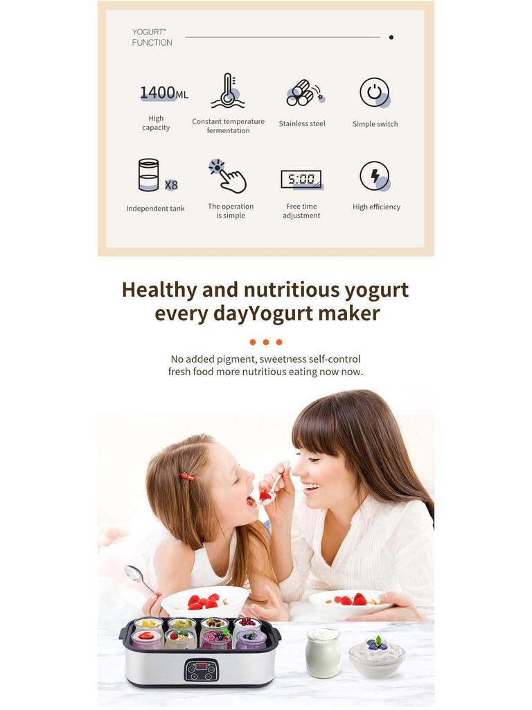 1400 мл Йогуртница и десертница для трансграничной торговли: Мороженое, Молочный коктейль, Пудинг