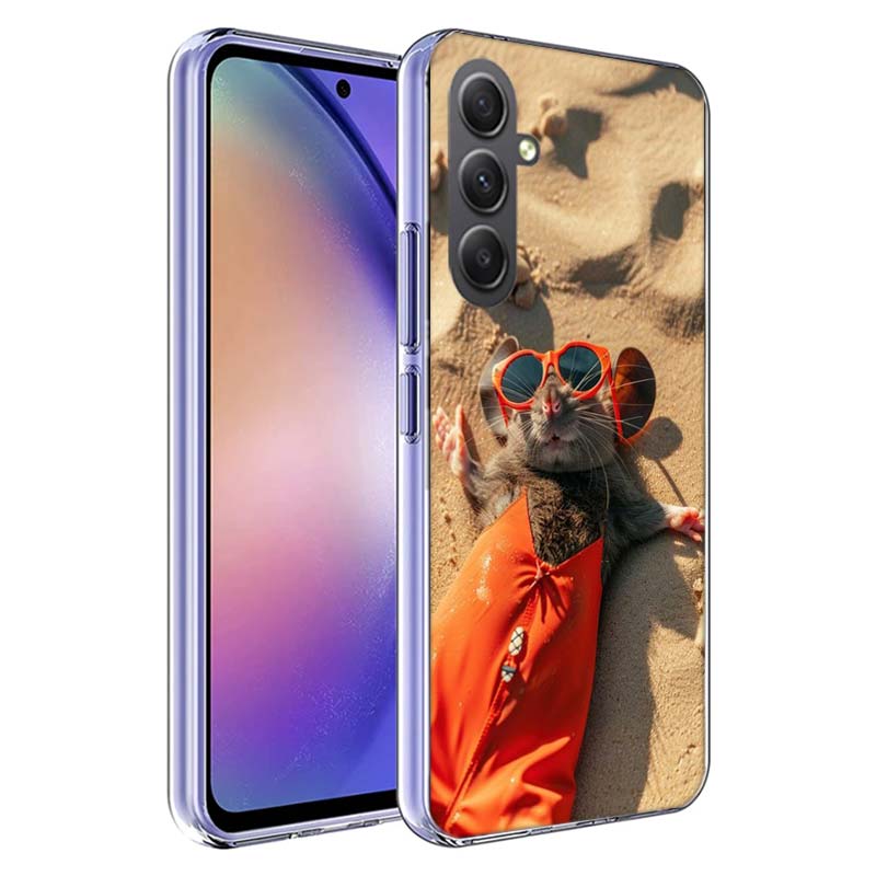 Cute Hamster Phone Case for Samsung A17 A37 A57 A07 A16 A26 A36 A56 A06 A02S A12 A22 A32 A52S A04S A14 A24 A34 A54 A03 A13 A33 A