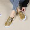 Flat Women's Shoes Large Size Spring/Autumn Sequin Casual Sports Shoes Women's Board Shoe Designer Sneakers for Women Slip-On