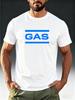Мужская модная футболка с коротким рукавом 'GAS Wake Up Logo'