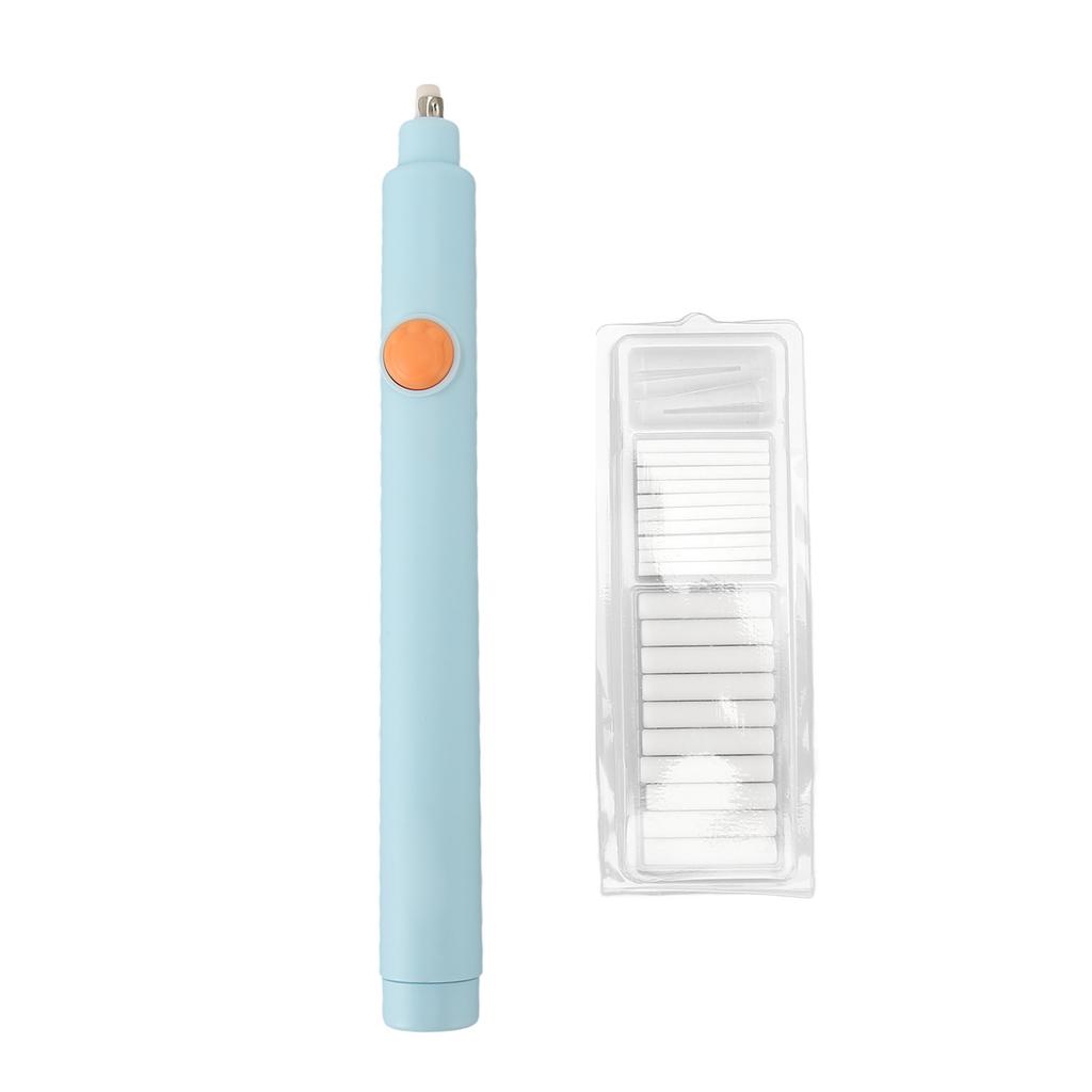 Electric Eraser Easy Operation Adjustable Length AAA Battery Powered Electric Pencil Eraser with 20