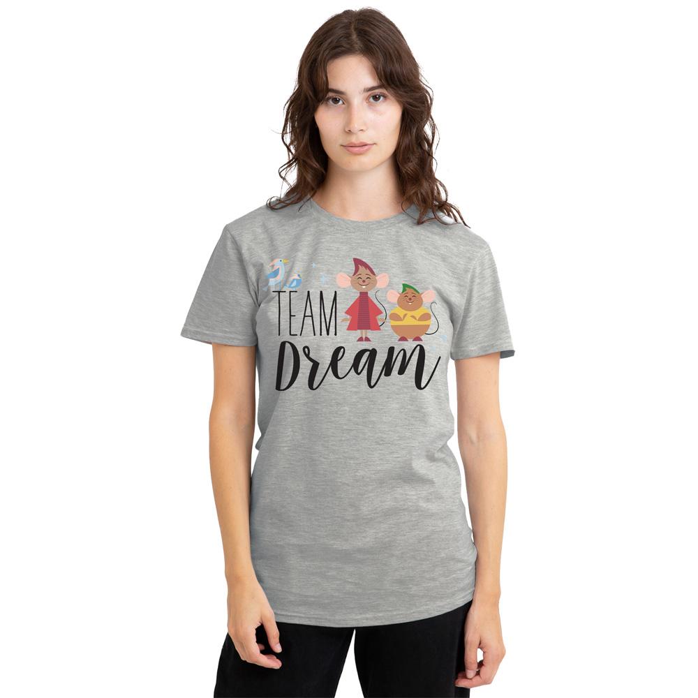 Cinderella Womens/Ladies Team Dream Jaq And Gus Heather T-Shirt