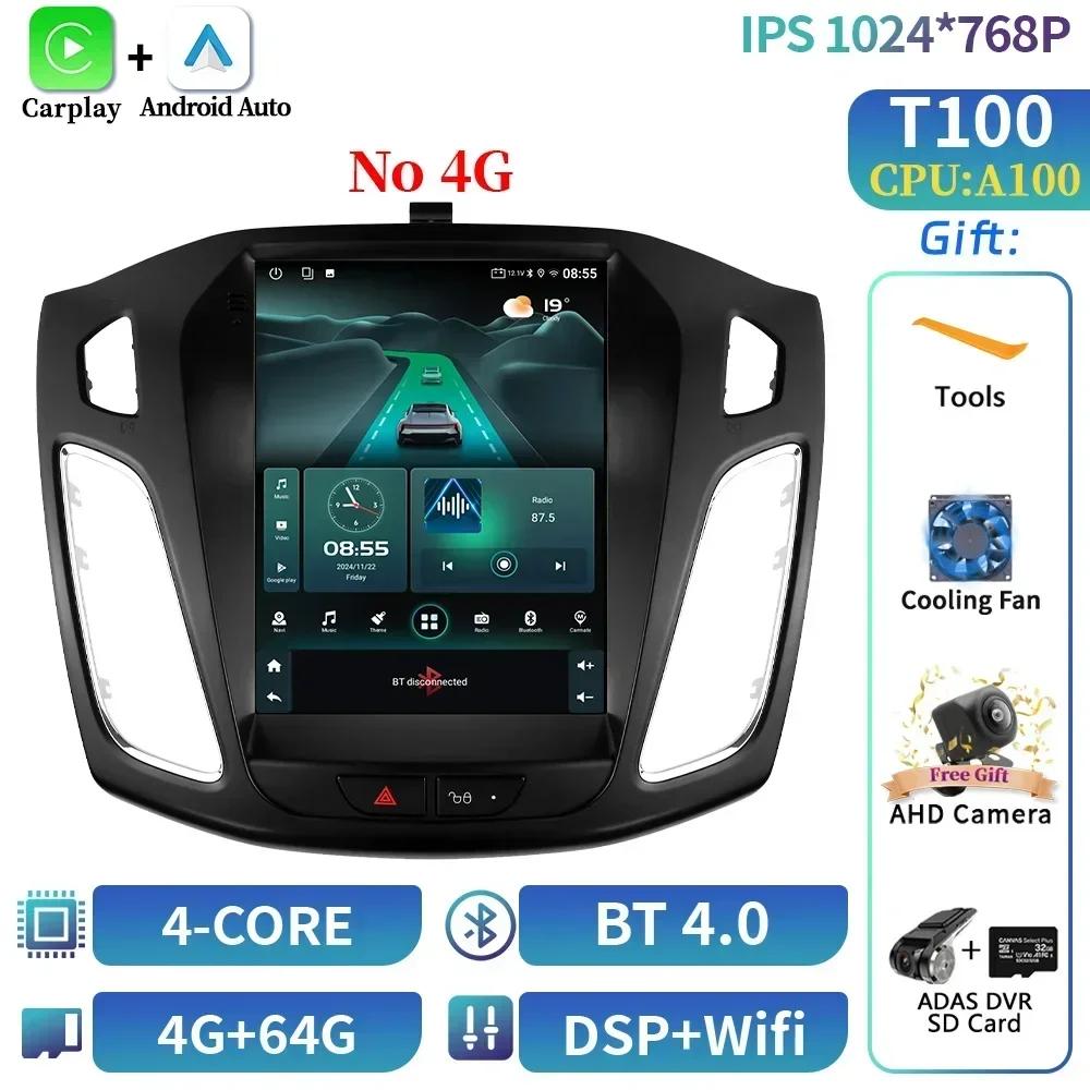 9,7-дюймовый Android 14 автомобильный радиоприемник для Ford Focus 3 Mk 3 2011-2019 Carplay 4G мультимедийные плееры GPS автомагнитола автомобильный монитор экран GPS