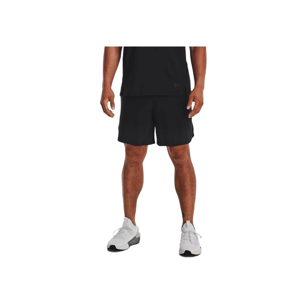 Under Armour Solid Color Woven Sports Shorts Men Bottoms Black 1376788-001