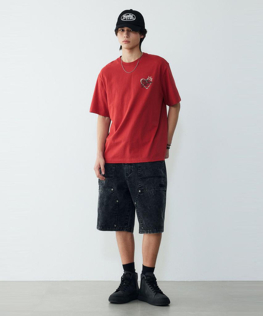 HARLEY-DAVIDSON COLLECTIONS® [Bv] Бермуды из денима Beatnik Черные Hh16121051