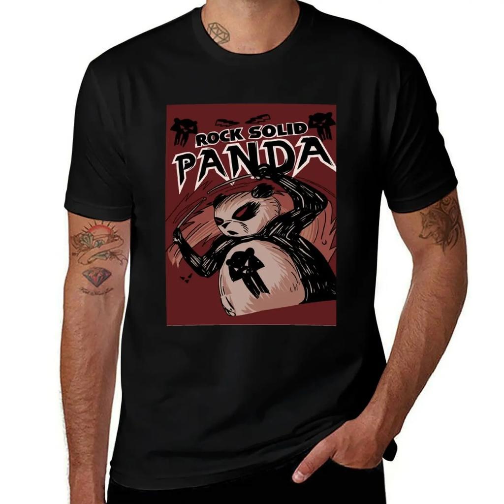 Rock Solid Panda (Colors) T-Shirt man t shirt fashion shirts affliction shirts slim fit t shirts for men