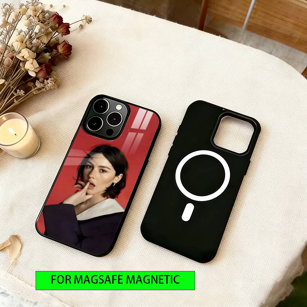 Чехол для телефона Singer Gracie Abrams Магнитный с Magsafe Беспроводная зарядка Для iPhone17,16,15,14,13,12,11 Plus,Pro
