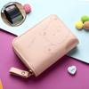 Women's Cute Cartoon Mini Card Holder Wallet - Multi-Slot, Zipper, Japanese/Korean Style, 2025 New