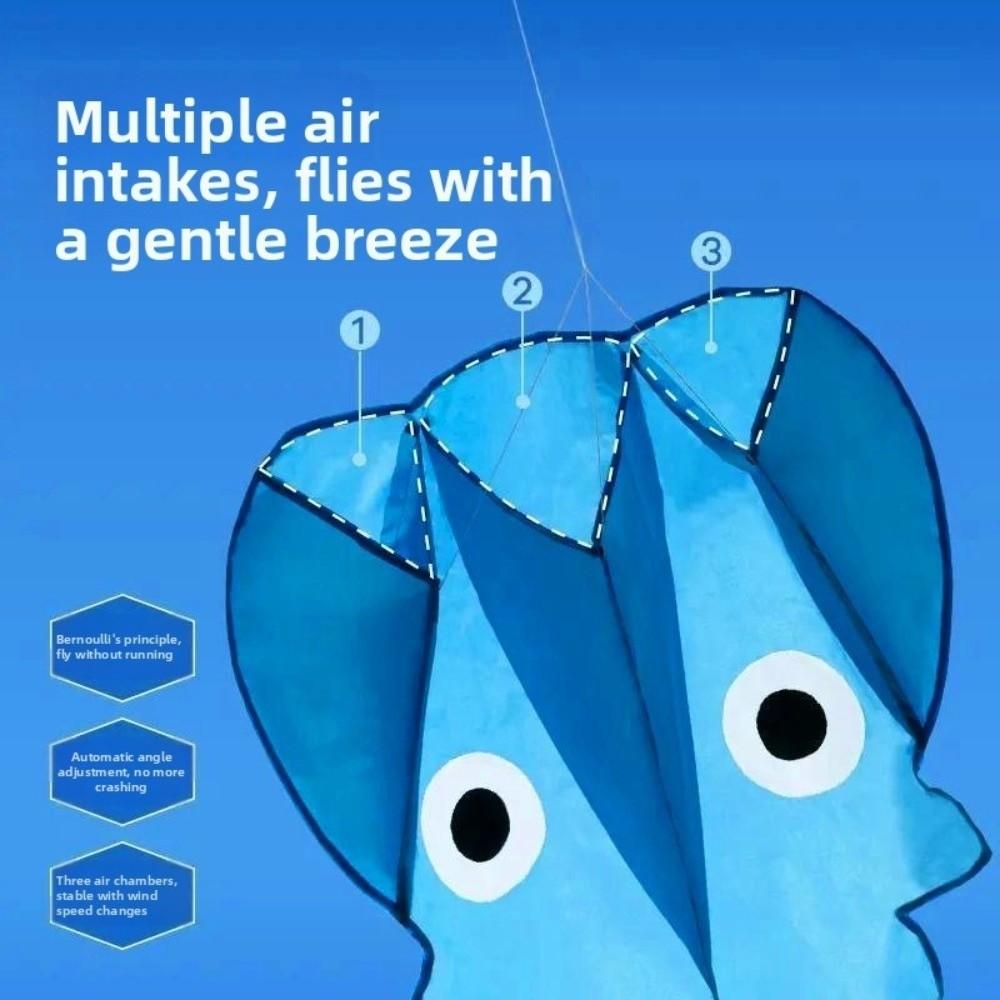 Good Flying Octopus Kite Easy to Fly Children's Pocket Kite Durable 3D Soft Kite  Beach Garden