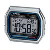 CASIO Alarm Clock WAVE CEPTOR Radio Clock Temperature Display Humidity Display Date Day of the Week Electronic Sound Alarm Snooze Light Silver