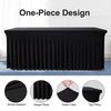 New 4/6FT Table Skirt Spandex Universal Stretch Tablecloth Elastic Washable Table Cloth Wedding Events