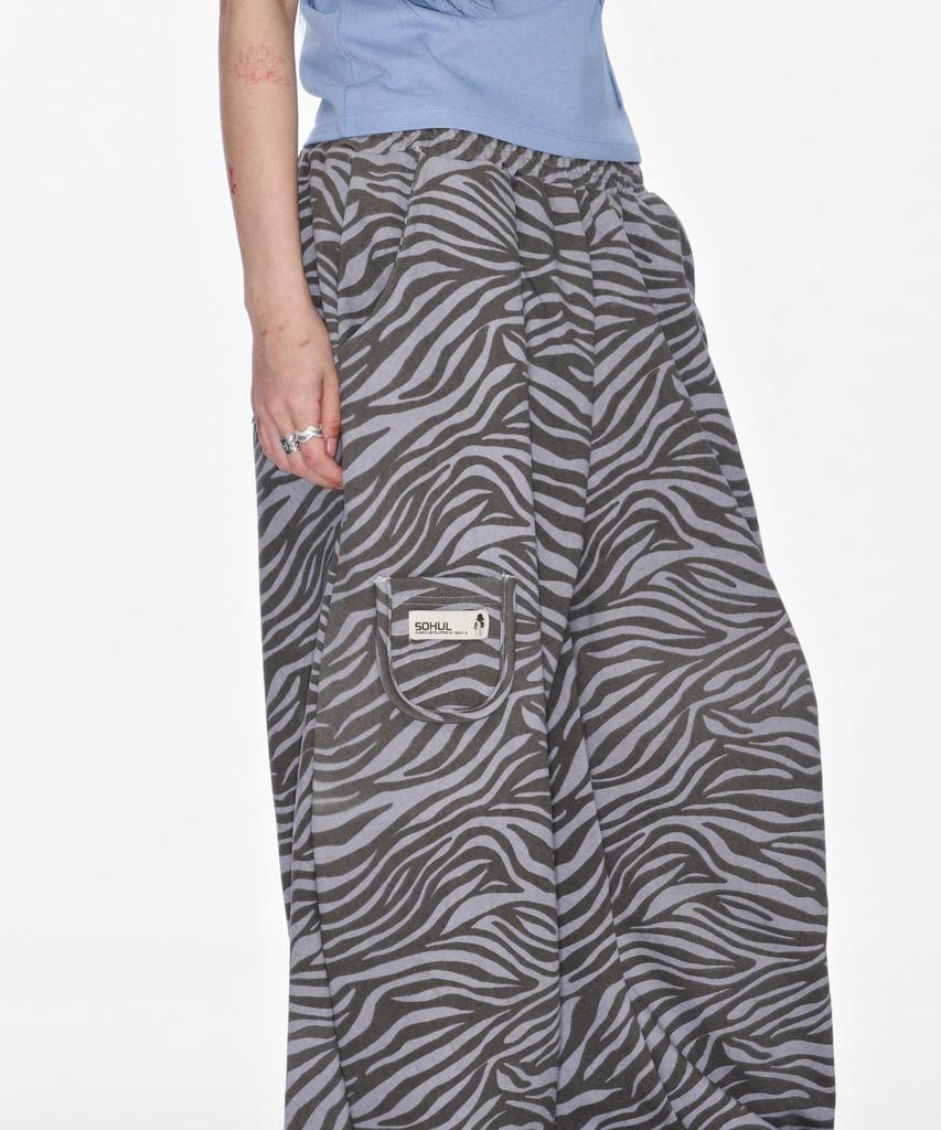 Длинные брюки Soheul Zebra Arc (Серый)