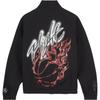 Jordan X Travis Scott Rhinestone Spray Gun с принтом и воротником-стойкой, куртка на молнии, мужские куртки, черные DO4096-010