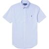 Polo Вышитая рубашка с коротким рукавом и карманом из жатой ткани для мужчин 710691428-001