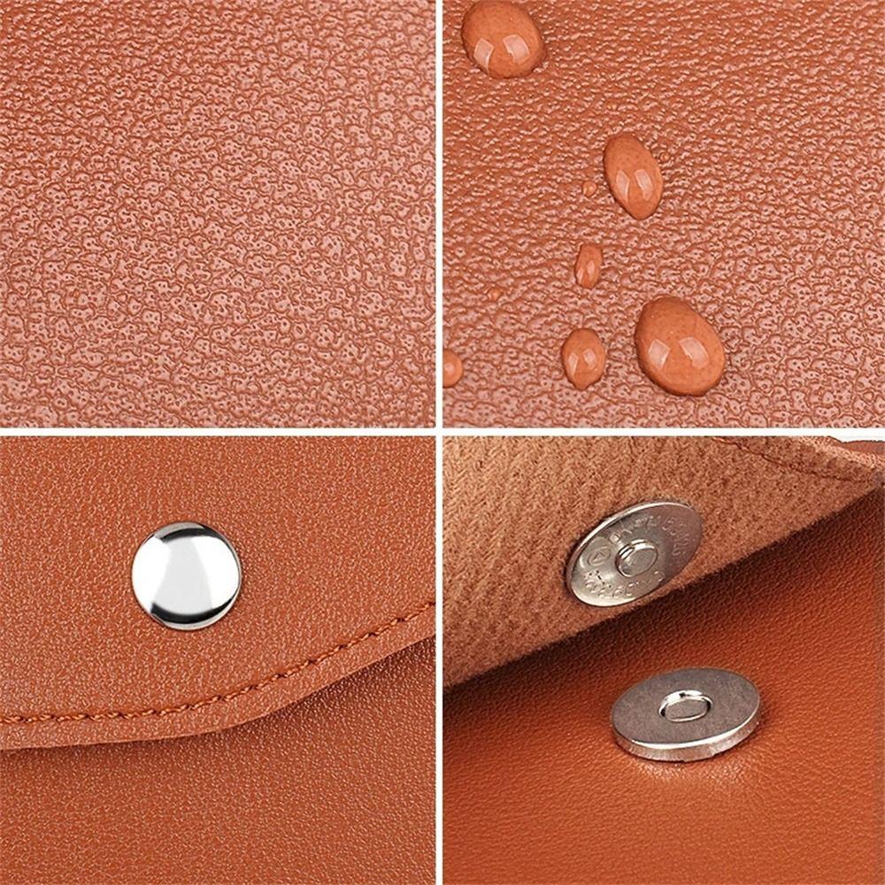 PU Leather Data Cable Bag Portable Mouse Storage Bag Digital Storage Bag U-Disk