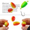 50pcs Hot Night Rig Rigging Material Bottom Fishing Floats Beads Beans Foam Floats Ball