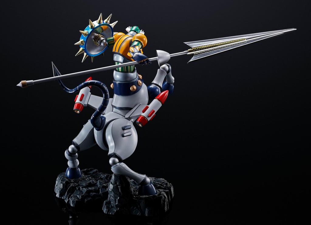 TAMASHII NATIONS Фигурки Zero Touche Steel Jeeg, 230 мм, окрашенная полная фигура в металлическом цвете, прибл.. ПВХ, АБС и металл