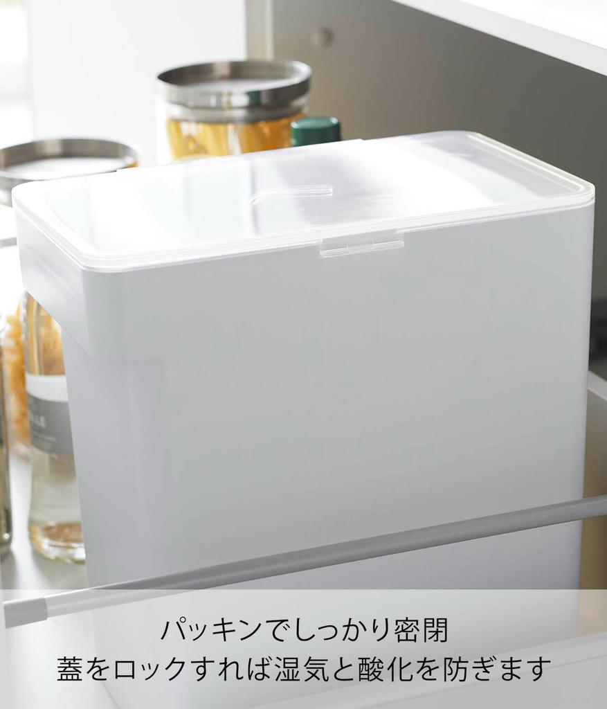 Yamazaki Герметичная бутылка для риса Jitsugyo 10 кг с мерным стаканом White Tower Moisture 5423 Прибл.. W30.7XD19.7XH31.2см Антиокислительный