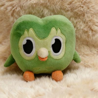 Kawaii Duolingo Зеленая Сова Мягкая Игрушка Плюшевая Игрушка Duo The Owl Мультфильм Аниме Сова Кукла Мягкая Мягкая Игрушка Животное Детский Подарок На День Рождения