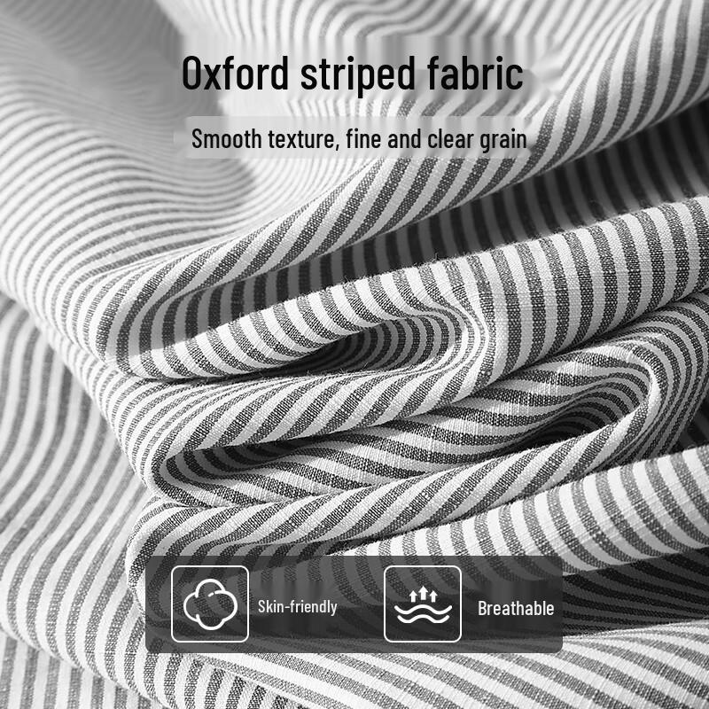 Мужская дышащая полосатая рубашка с длинным рукавом Baleno Oxford