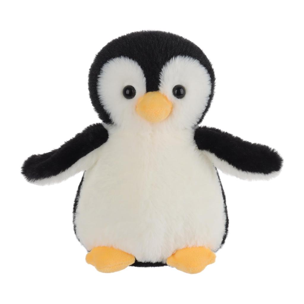 Apricot Lamb Black Penguin Plush Toy for Kids, Soft and Cute, Fluffy Black Penguin for Girls and Boys, 20cm