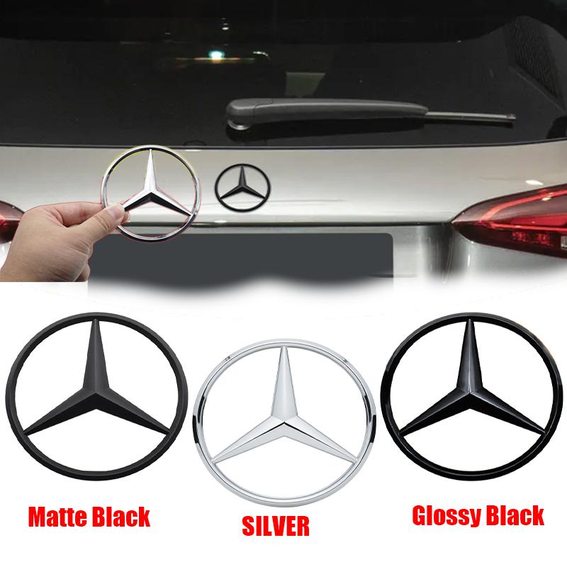 1Pc Mercedes Benz Car Back Hood Emblem Bonnet Rear Trunk Badge Logo Accessories For W204 X253 W212 W213 W176 W203 W222 W205 W177
