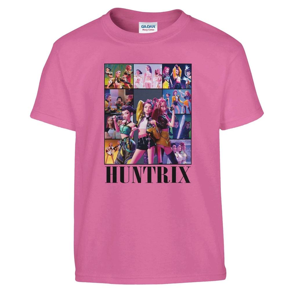 HUNTRIX Kpop Demon Hunter T-Shirt | Unisex Heavy Cotton Tee | Kpop Fan Merch Gif