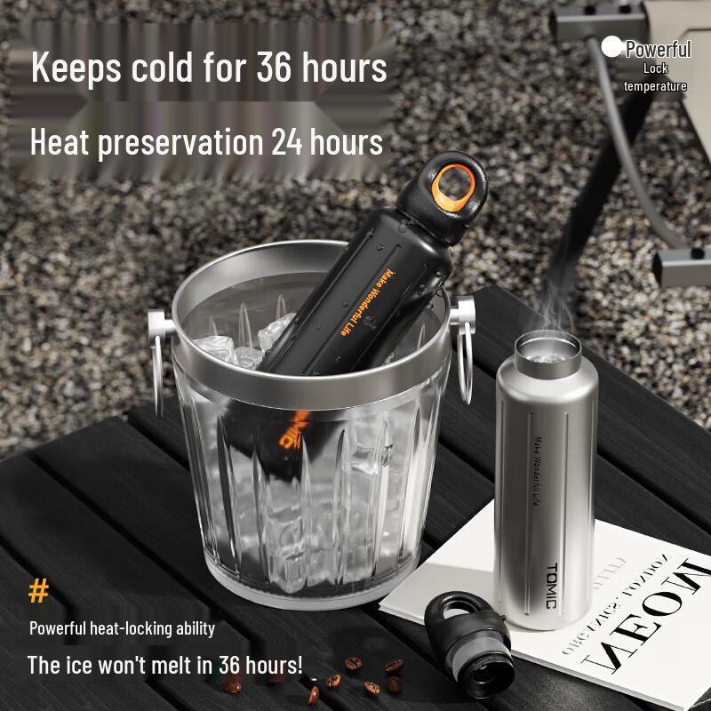 TOMIC 600ml Portable Insulated Sports Water Bottle