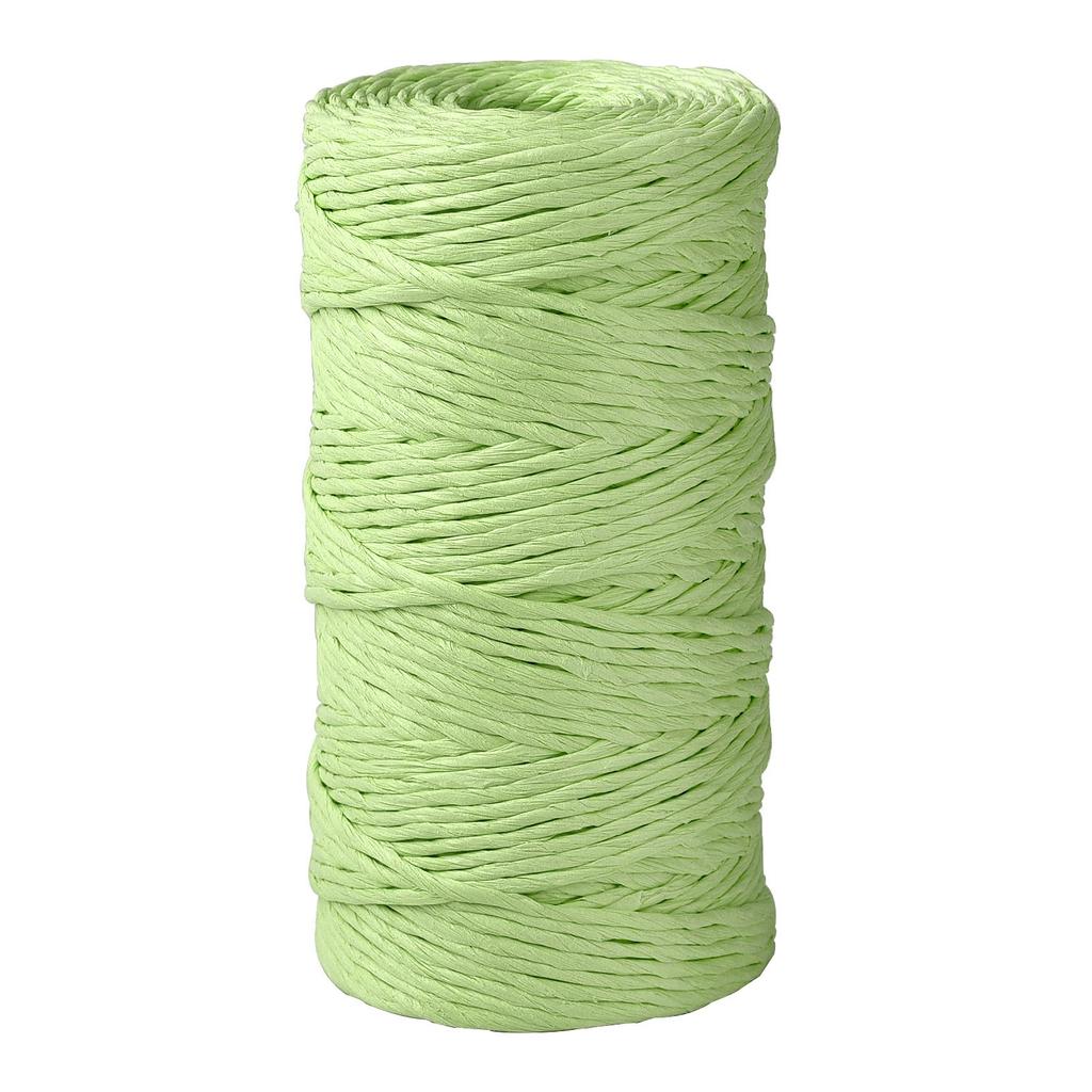 100 ярдов натуральная бумажная соломенная пряжа для ручной вязки крючком соломенная бумажная пряжа DIY летняя шляпа от солнца пляжная сумка ремесло ручной работы