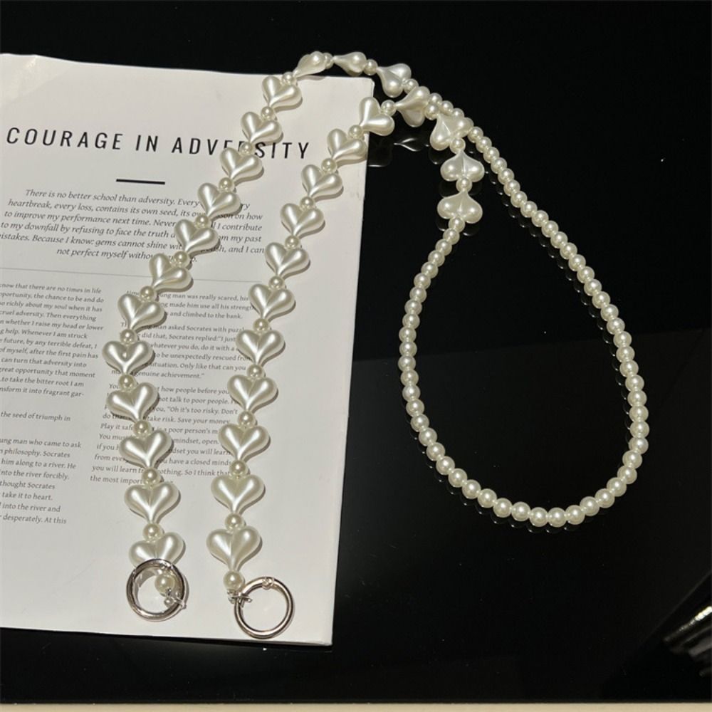 Crossbody Mobile Phone Chain Long Cellphone Lanyard Beads Phone Strap  Phone Accessories