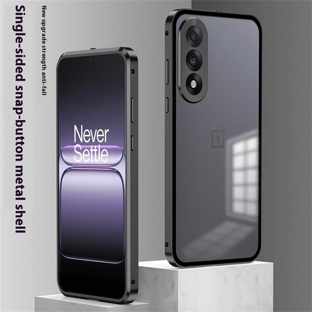 For OnePlus Nord 5 5G/Ace 5 Ultra 5G Matte Case Aluminium Alloy + PC Phone Cover Pop-Up Snap Lock